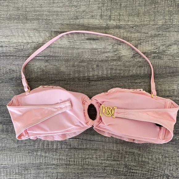 Victoria’s Secret pink sequin strapless bathing suit top - Picture 4 of 4